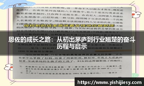 恩佐的成长之路：从初出茅庐到行业翘楚的奋斗历程与启示
